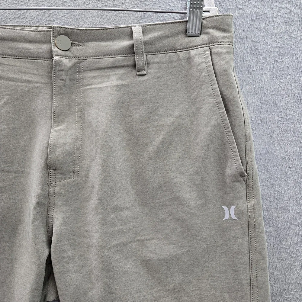 Hurley Men Shorts 34 Beige Chino Performance Skater Logo READ